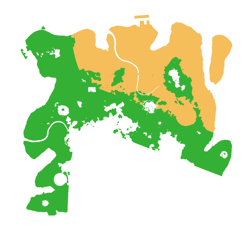 Biome Rust Map: Procedural Map, Size: 3500, Seed: 53352057