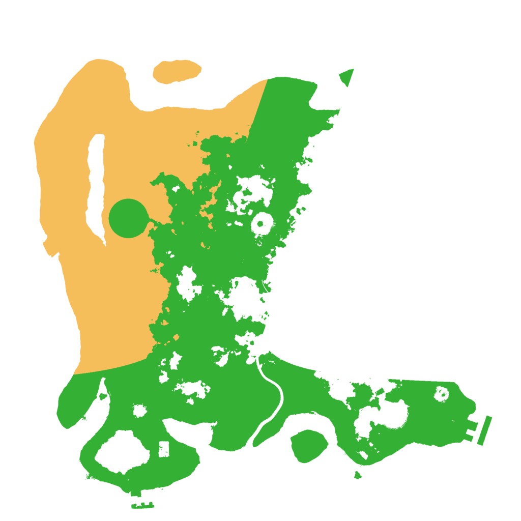 Biome Rust Map: Procedural Map, Size: 3500, Seed: 40520694