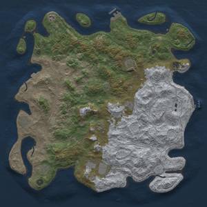 Thumbnail Rust Map: Procedural Map, Size: 4750, Seed: 505, 19 Monuments