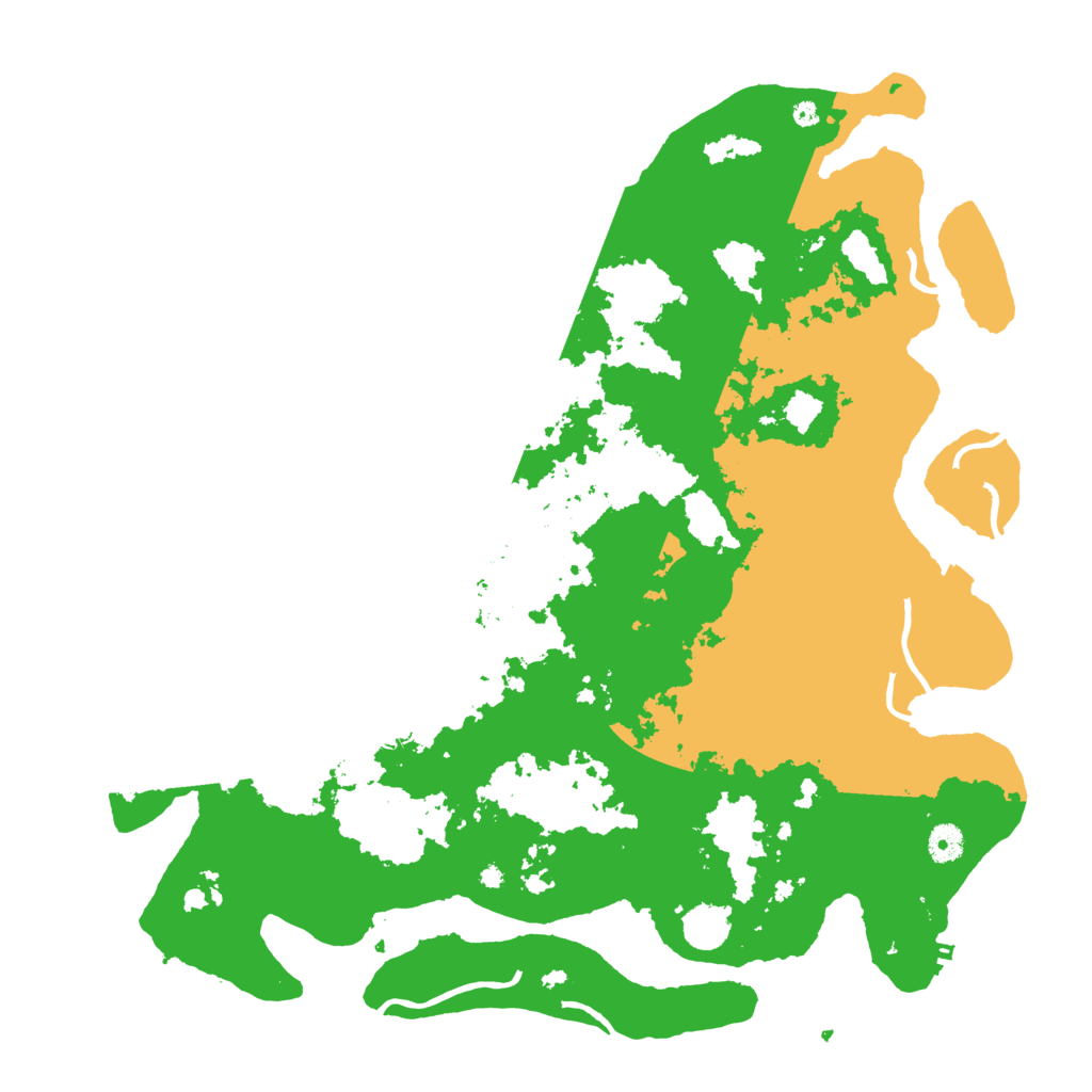 Biome Rust Map: Procedural Map, Size: 4400, Seed: 79403653