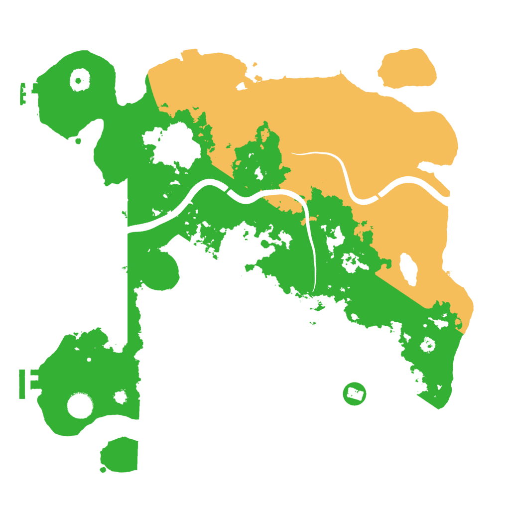 Biome Rust Map: Procedural Map, Size: 3500, Seed: 232186144