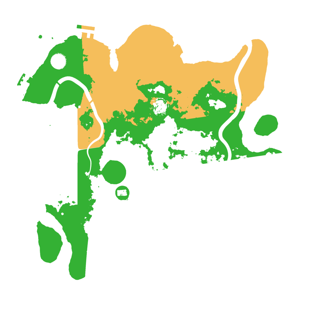 Biome Rust Map: Procedural Map, Size: 3500, Seed: 41131690