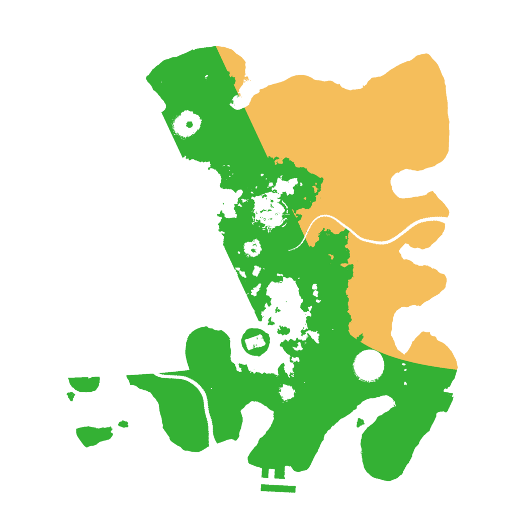 Biome Rust Map: Procedural Map, Size: 3000, Seed: 623411