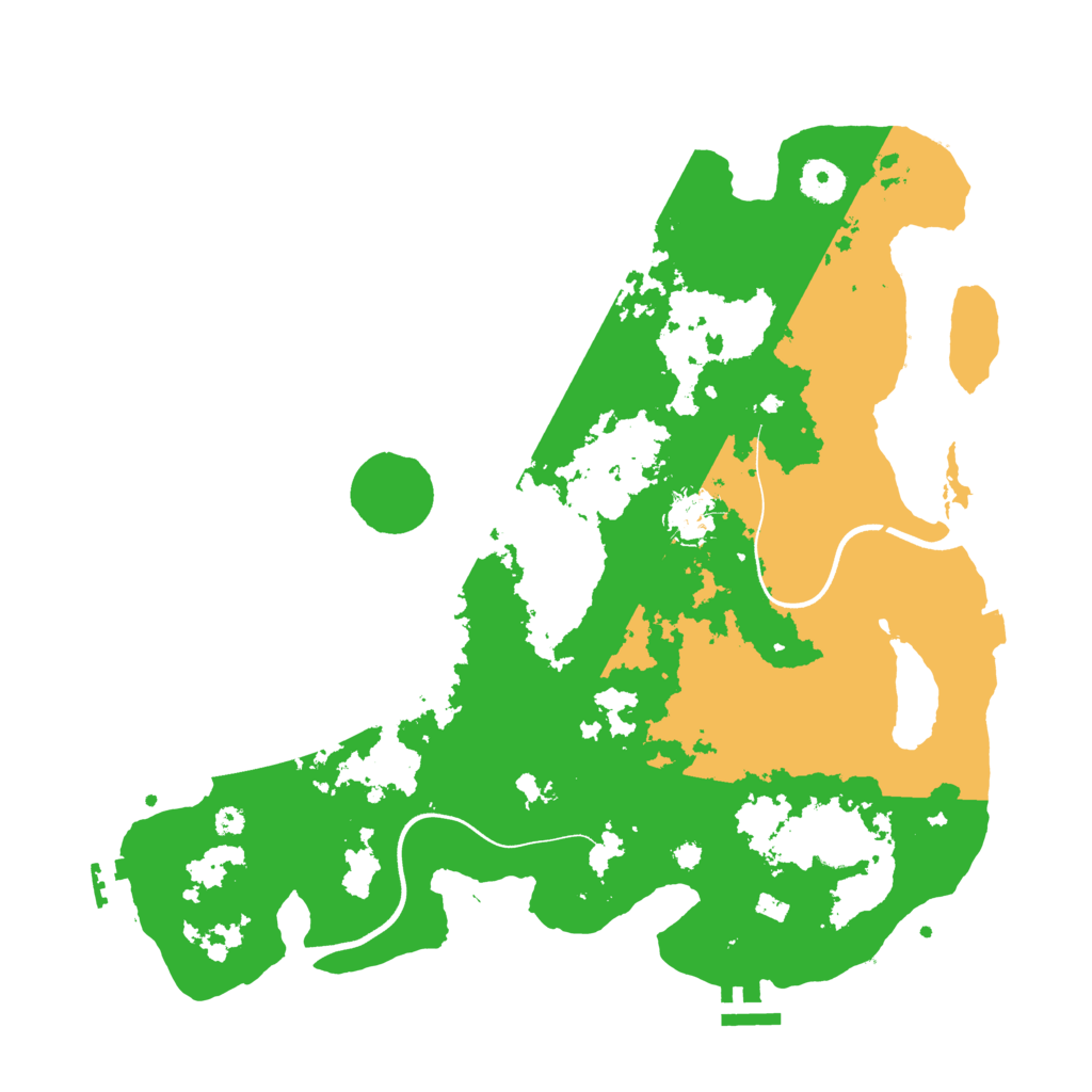 Biome Rust Map: Procedural Map, Size: 3700, Seed: 78779250
