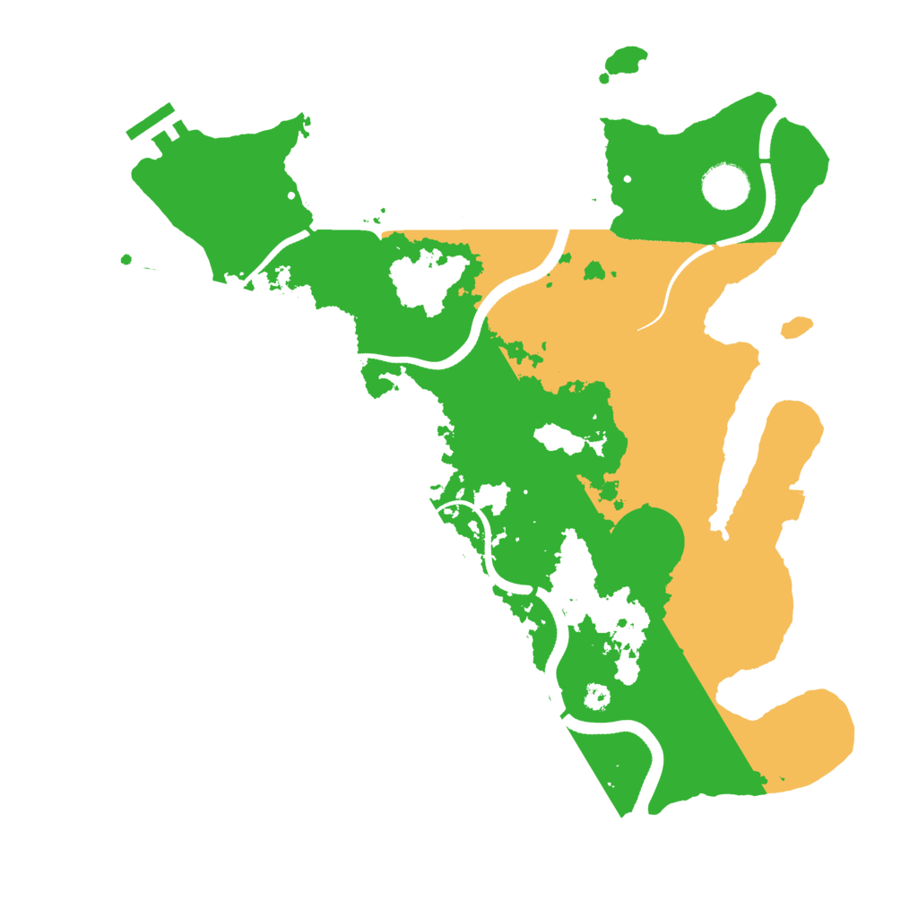 Biome Rust Map: Procedural Map, Size: 3500, Seed: 134121244