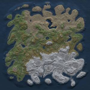 Thumbnail Rust Map: Procedural Map, Size: 4500, Seed: 474064619, 14 Monuments