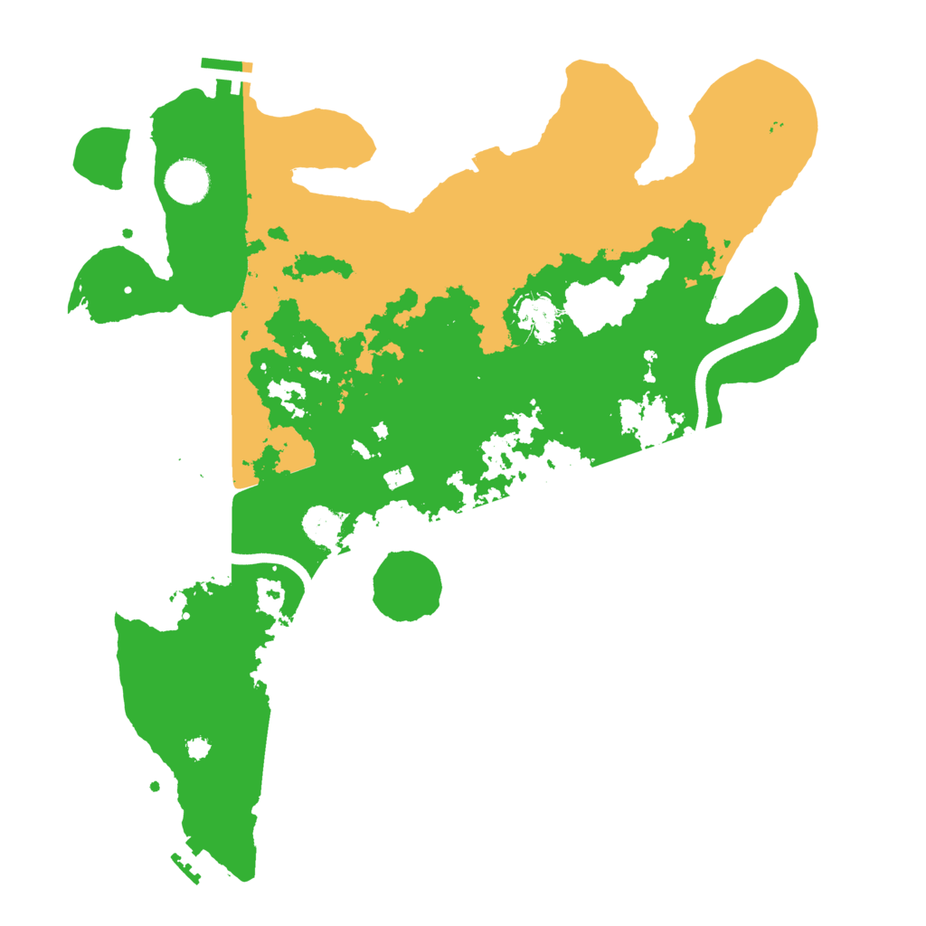 Biome Rust Map: Procedural Map, Size: 3650, Seed: 23384907