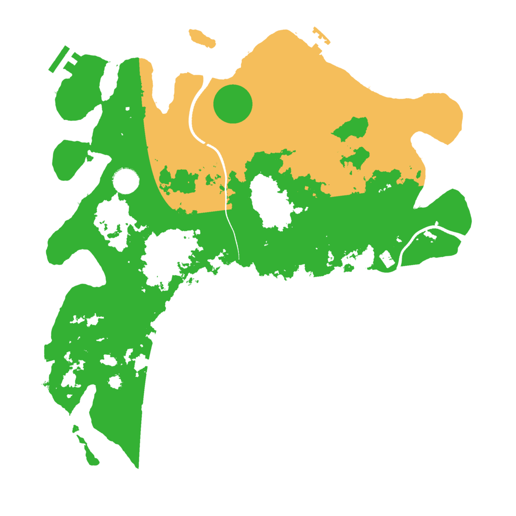 Biome Rust Map: Procedural Map, Size: 3500, Seed: 1626990503