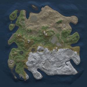 Thumbnail Rust Map: Procedural Map, Size: 3500, Seed: 1626990503, 16 Monuments