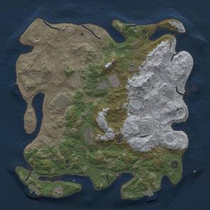 Thumbnail Rust Map: Procedural Map, Size: 4250, Seed: 941796907, 19 Monuments