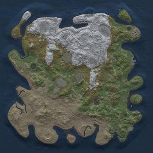 Thumbnail Rust Map: Procedural Map, Size: 4250, Seed: 197889158, 19 Monuments