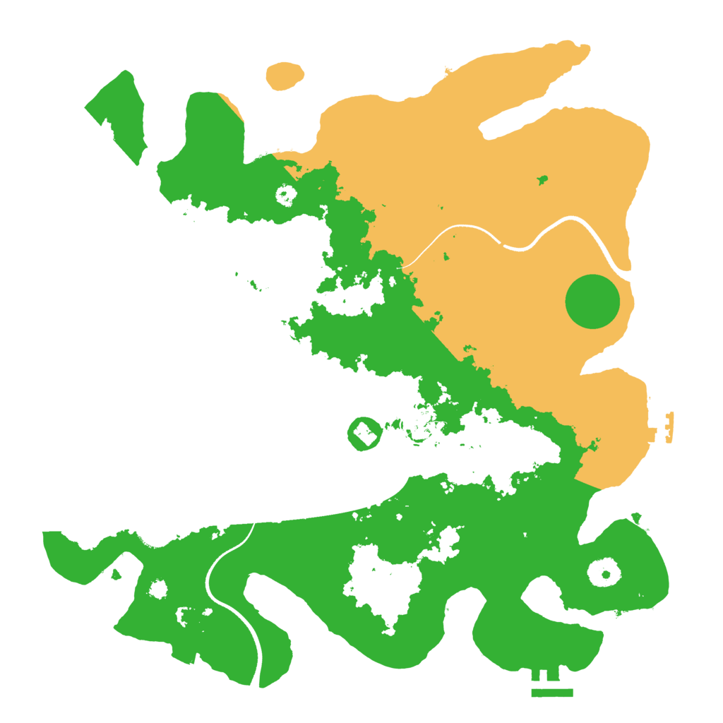 Biome Rust Map: Procedural Map, Size: 3500, Seed: 1632879395