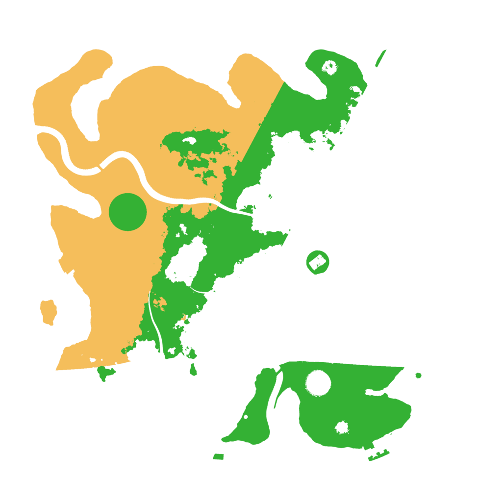 Biome Rust Map: Procedural Map, Size: 3500, Seed: 681537652