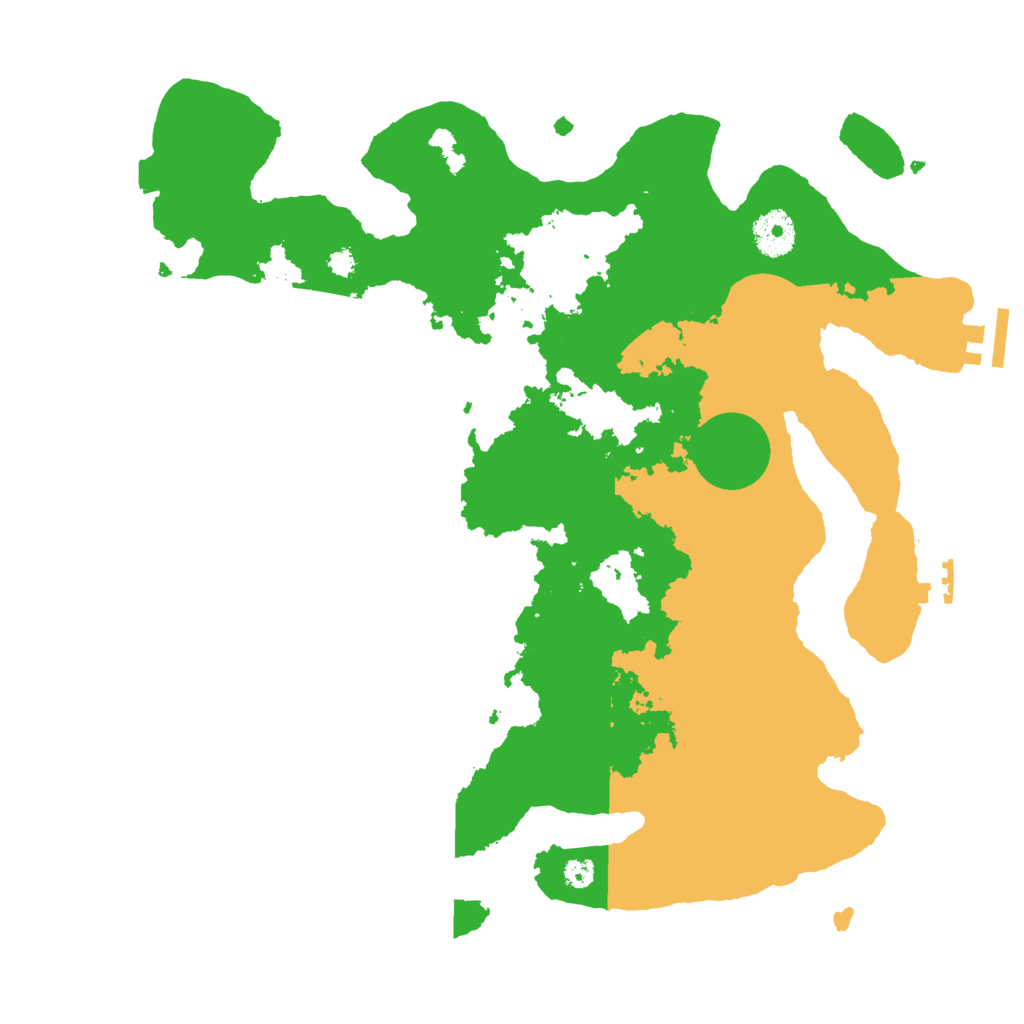 Biome Rust Map: Procedural Map, Size: 3500, Seed: 688892504