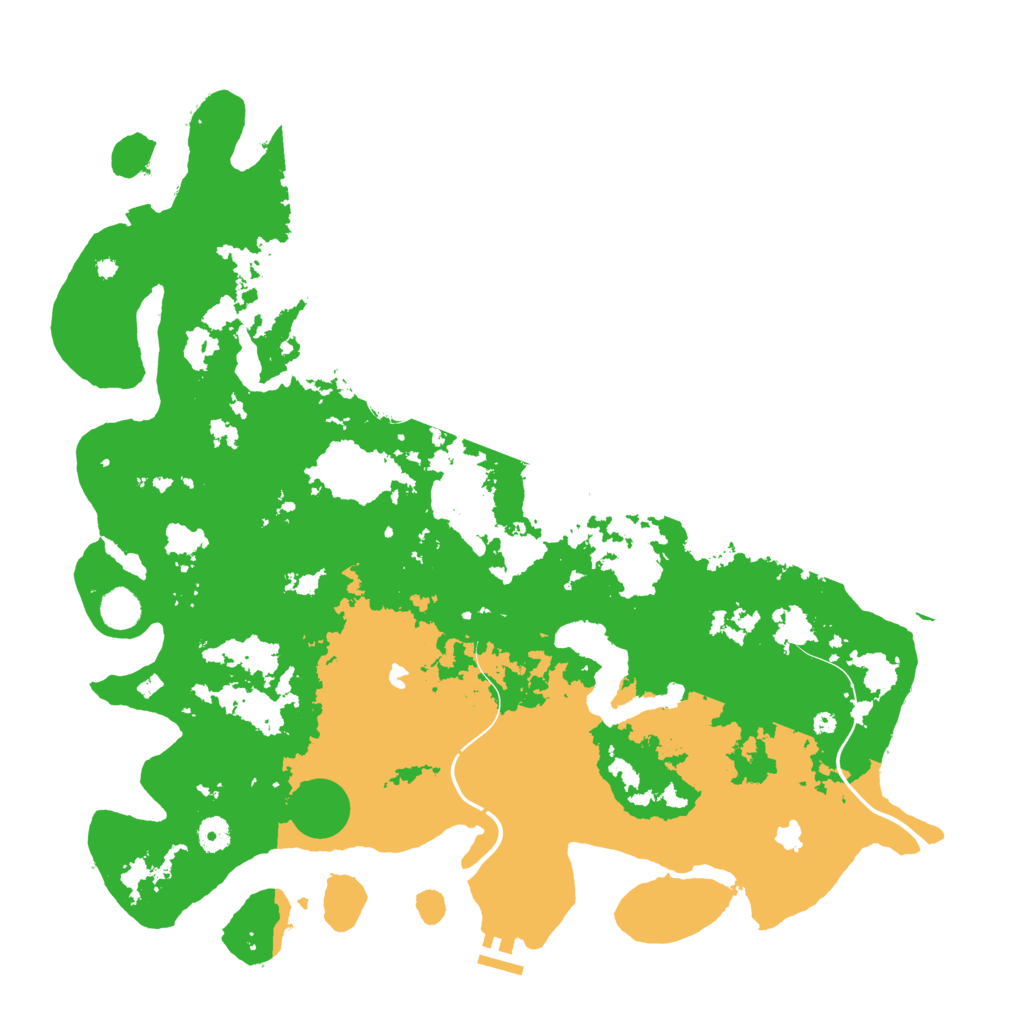 Biome Rust Map: Procedural Map, Size: 4500, Seed: 244463761