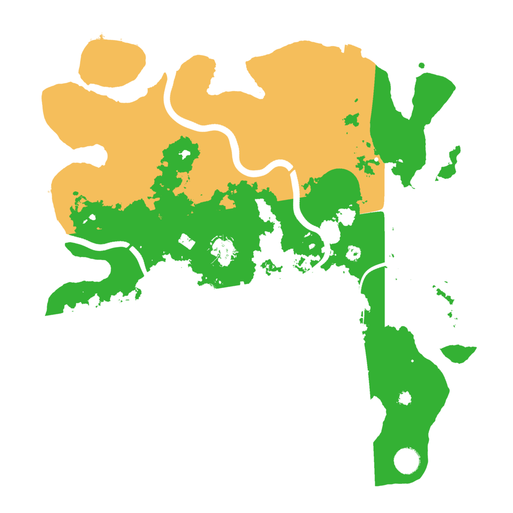 Biome Rust Map: Procedural Map, Size: 3500, Seed: 806927578