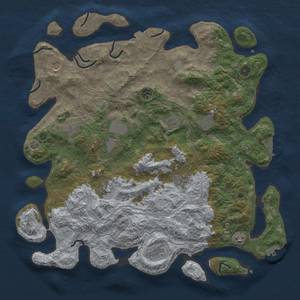 Thumbnail Rust Map: Procedural Map, Size: 4500, Seed: 6915, 19 Monuments