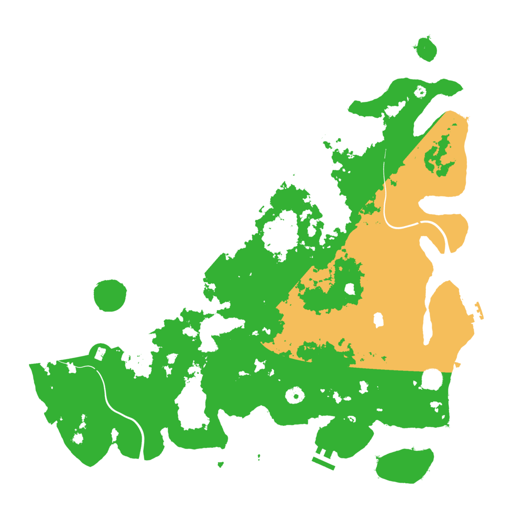 Biome Rust Map: Procedural Map, Size: 4300, Seed: 87116915