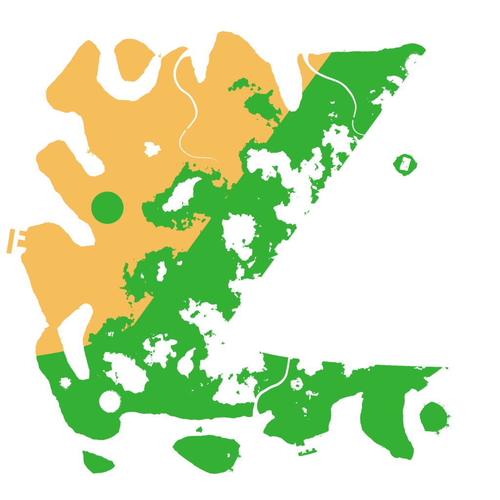 Biome Rust Map: Procedural Map, Size: 4100, Seed: 1245