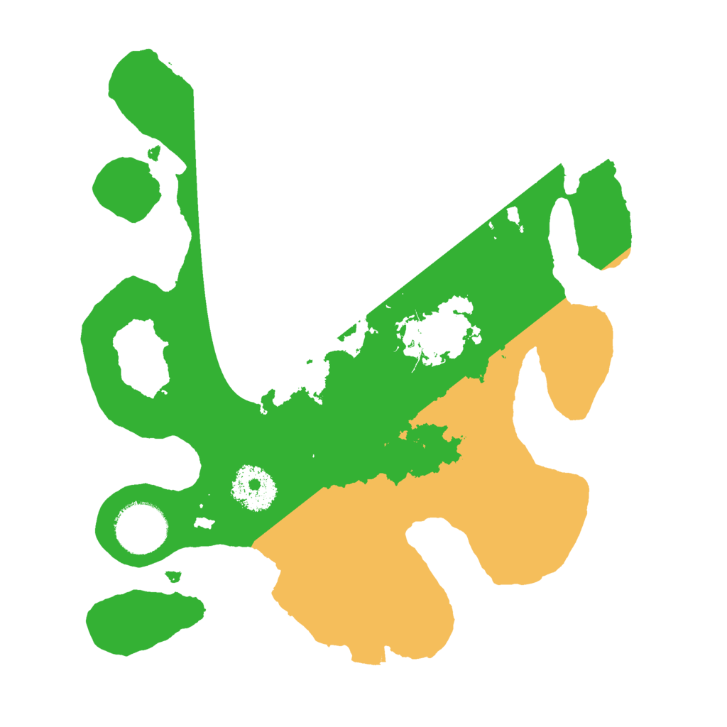 Biome Rust Map: Procedural Map, Size: 2500, Seed: 654676845