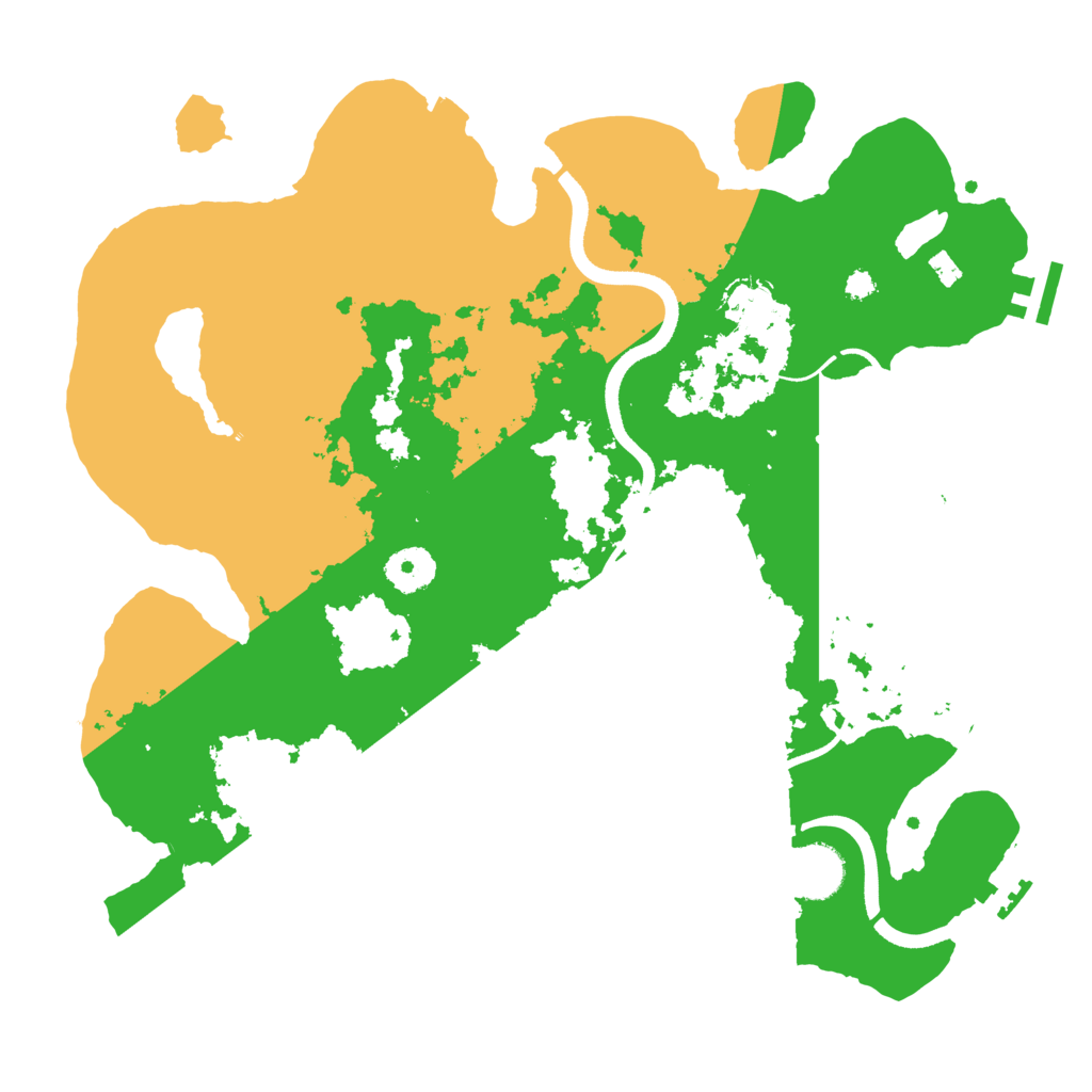 Biome Rust Map: Procedural Map, Size: 3500, Seed: 1664804669