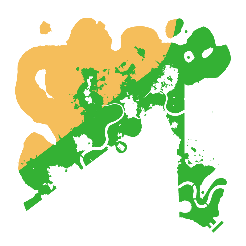 Biome Rust Map: Procedural Map, Size: 3500, Seed: 1664804669