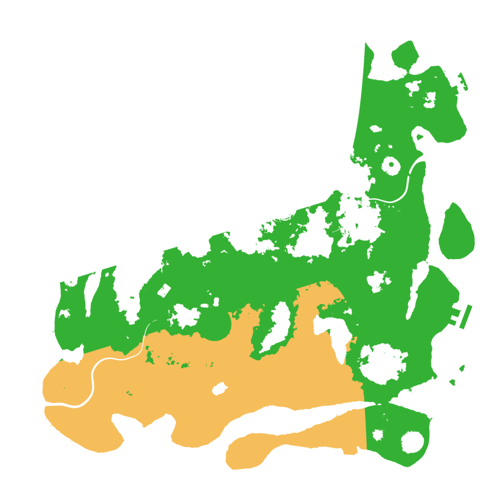 Biome Rust Map: Procedural Map, Size: 4100, Seed: 53335870