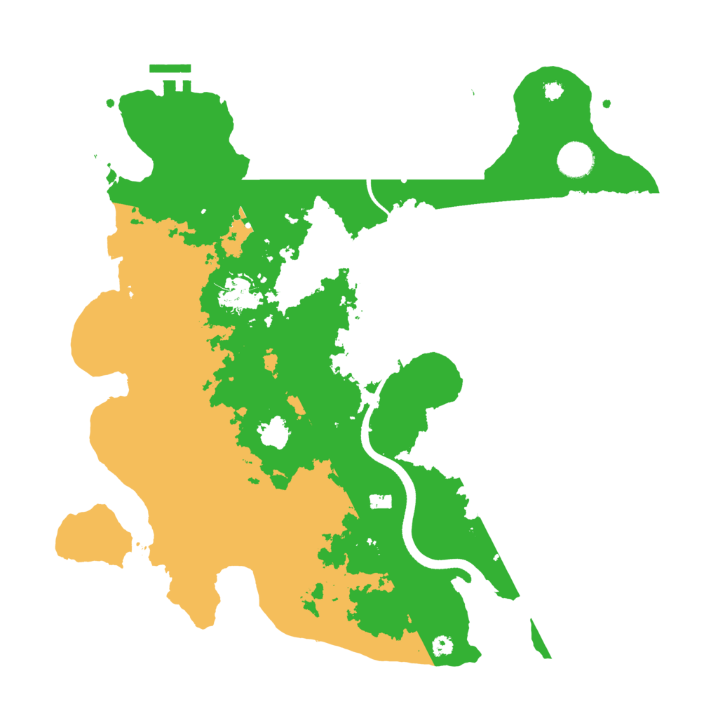 Biome Rust Map: Procedural Map, Size: 3500, Seed: 2809