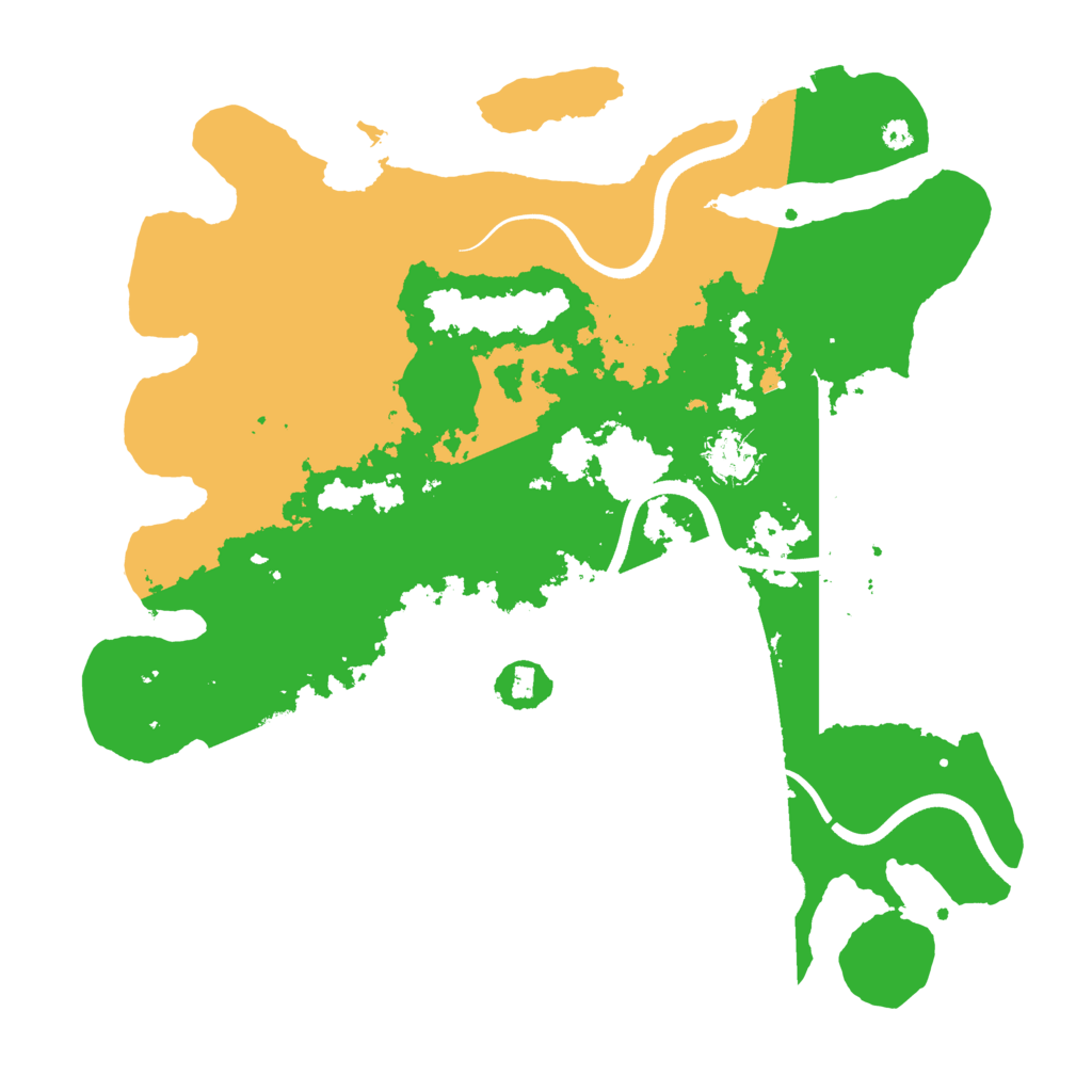 Biome Rust Map: Procedural Map, Size: 3700, Seed: 1069370369