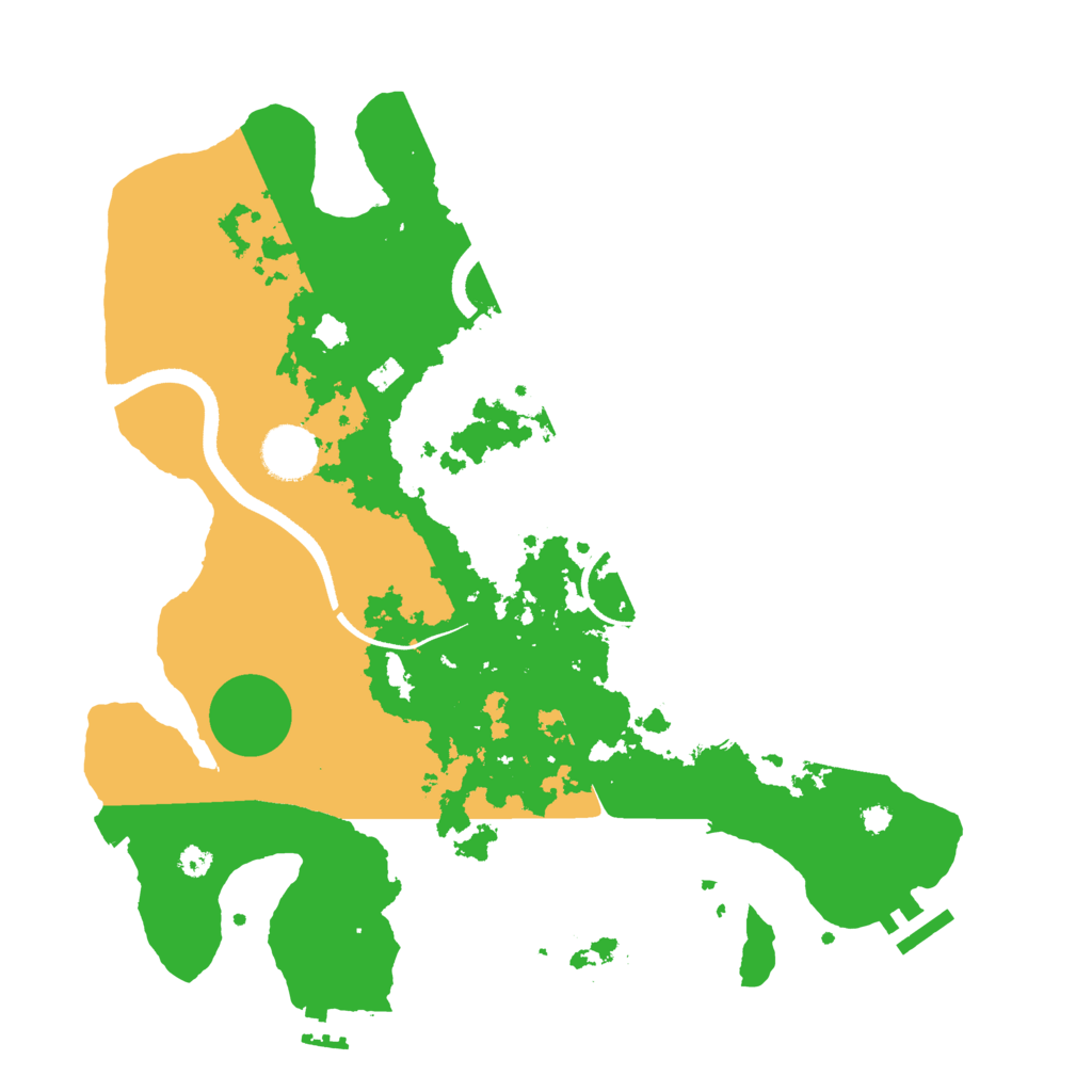 Biome Rust Map: Procedural Map, Size: 3500, Seed: 951044574