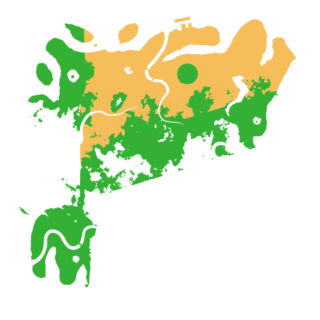 Biome Rust Map: Procedural Map, Size: 4100, Seed: 12671478