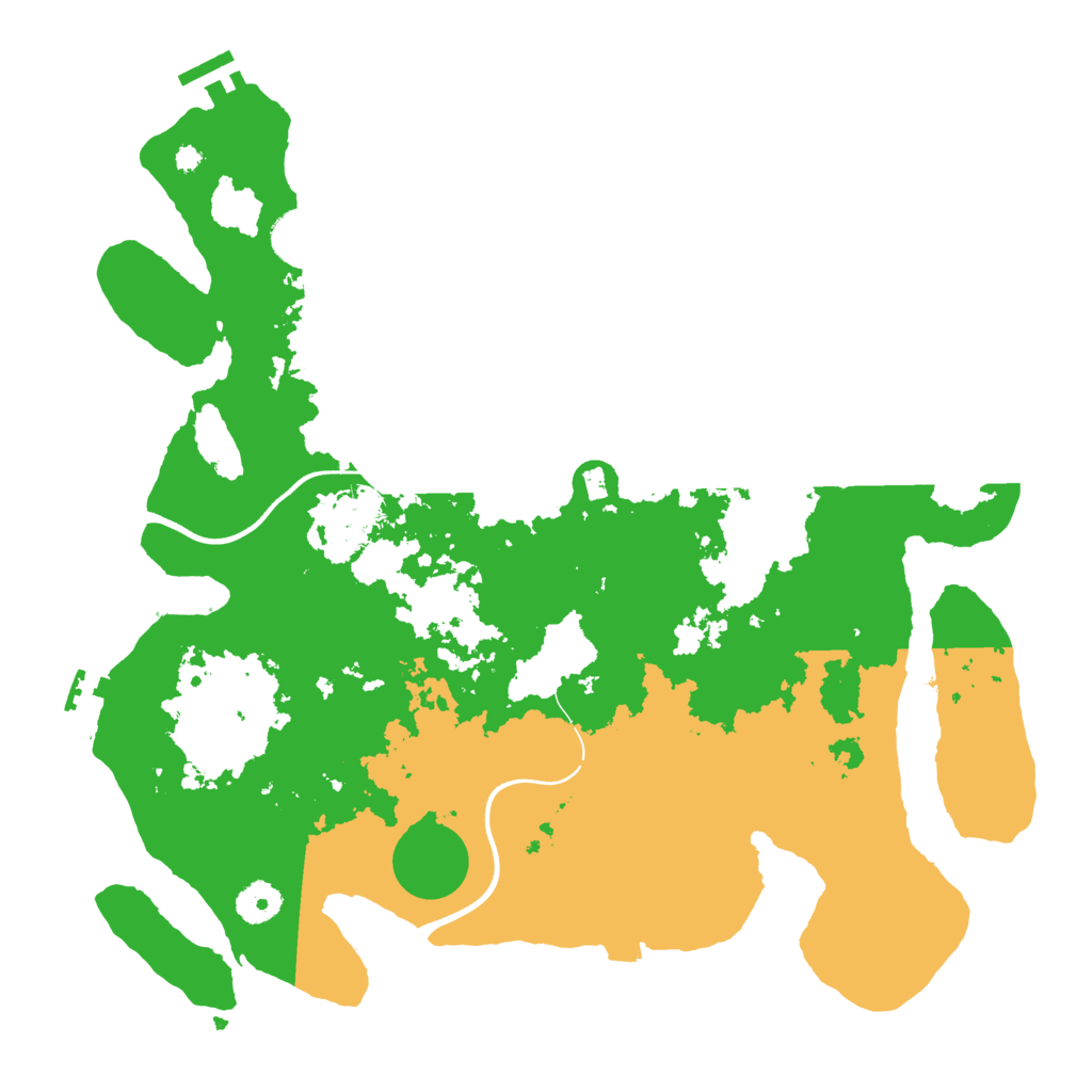 Biome Rust Map: Procedural Map, Size: 3800, Seed: 73687958