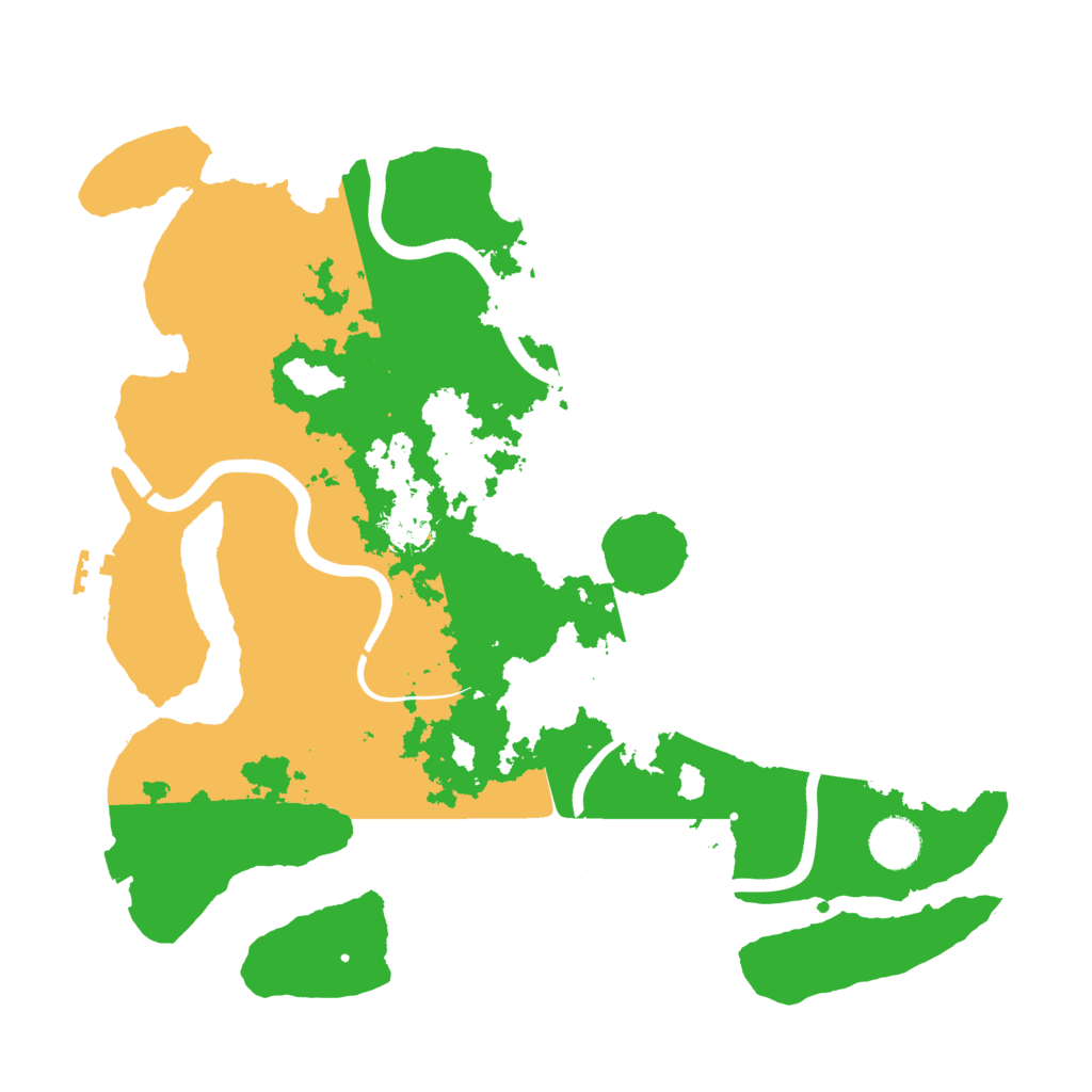 Biome Rust Map: Procedural Map, Size: 3700, Seed: 3247854