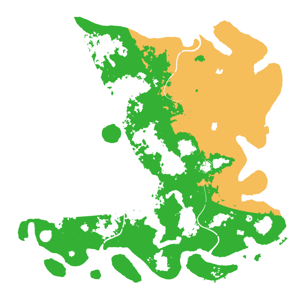 Biome Rust Map: Procedural Map, Size: 4500, Seed: 1999215850