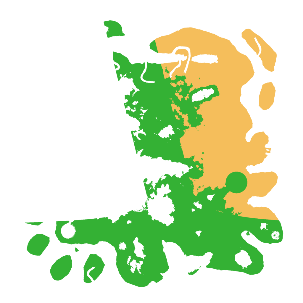 Biome Rust Map: Procedural Map, Size: 3700, Seed: 546001