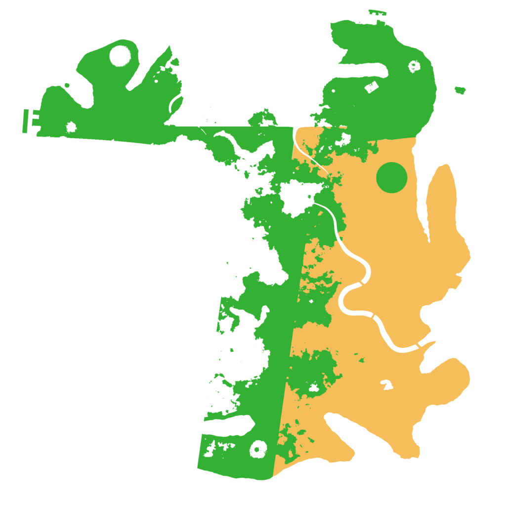 Biome Rust Map: Procedural Map, Size: 4300, Seed: 99206619