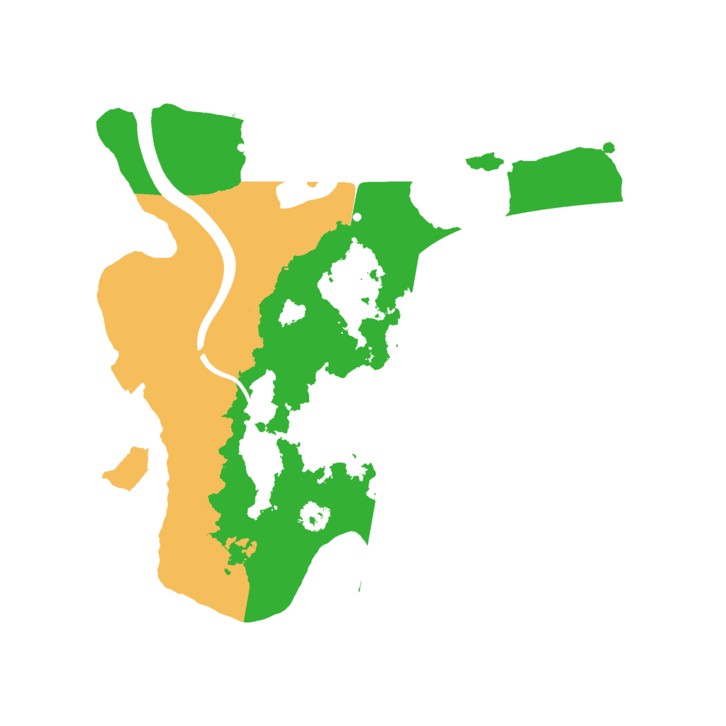 Biome Rust Map: Procedural Map, Size: 2500, Seed: 437879067