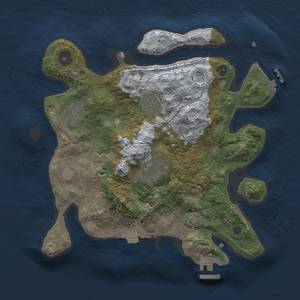 Thumbnail Rust Map: Procedural Map, Size: 3000, Seed: 287772671, 10 Monuments