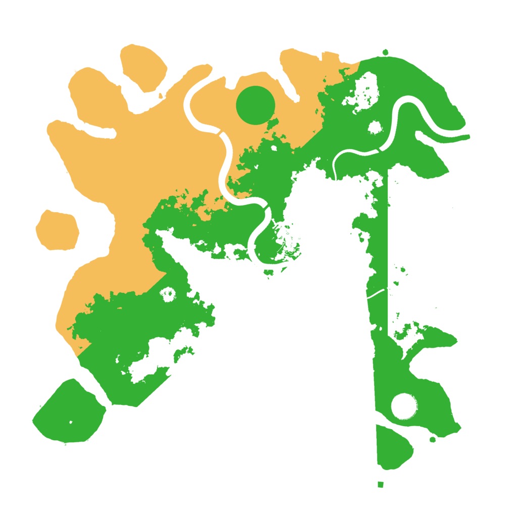 Biome Rust Map: Procedural Map, Size: 3500, Seed: 918046313