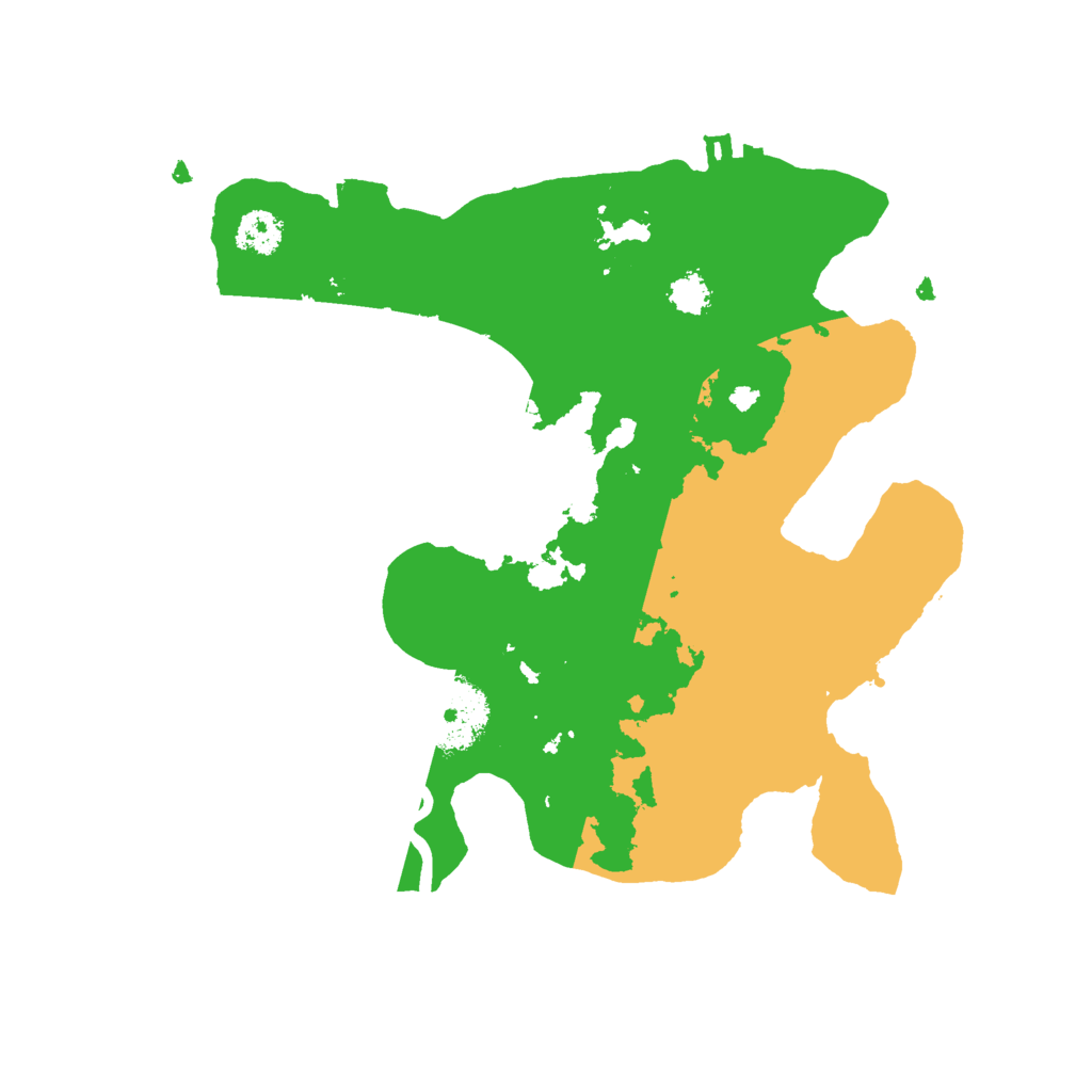 Biome Rust Map: Procedural Map, Size: 2500, Seed: 651436