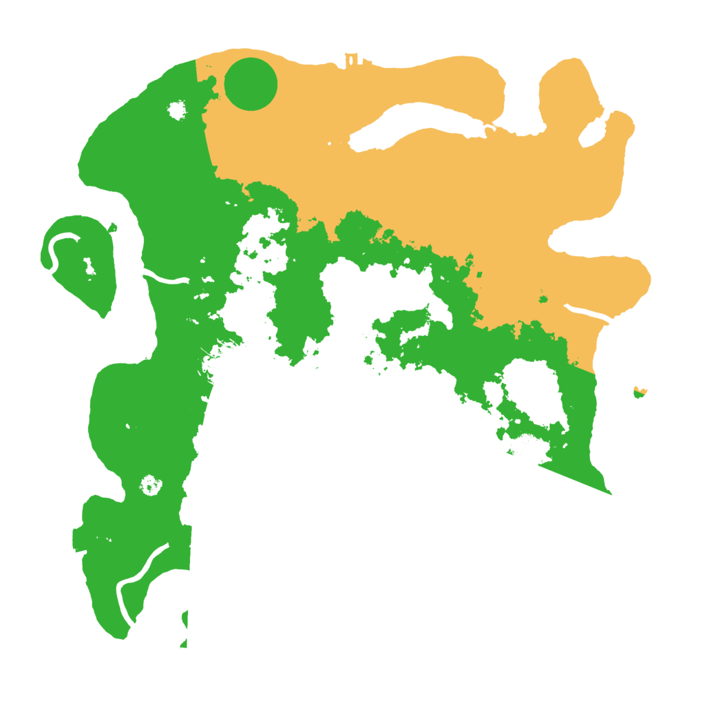 Biome Rust Map: Procedural Map, Size: 3500, Seed: 1435045697