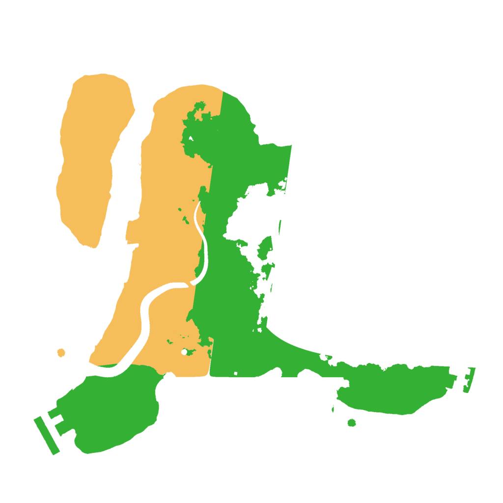 Biome Rust Map: Procedural Map, Size: 2500, Seed: 1151918370