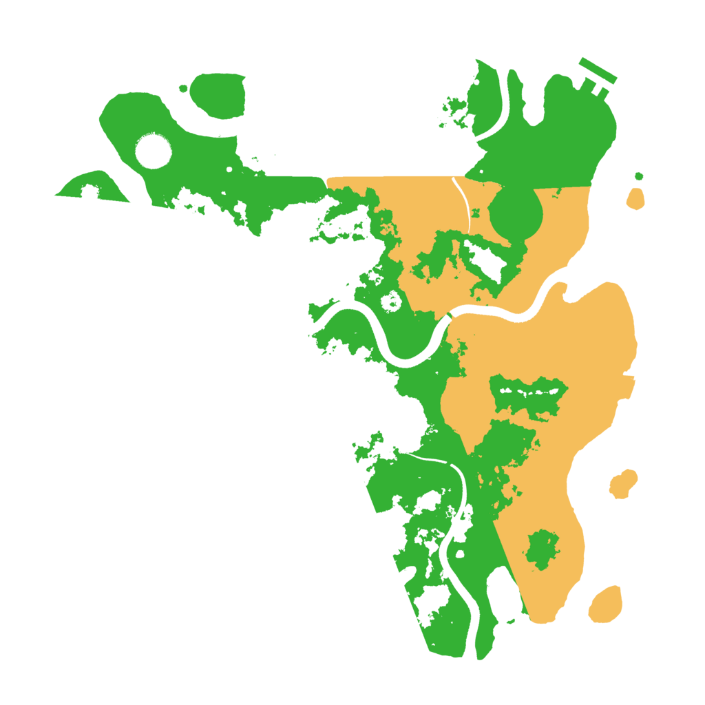 Biome Rust Map: Procedural Map, Size: 3500, Seed: 4878426
