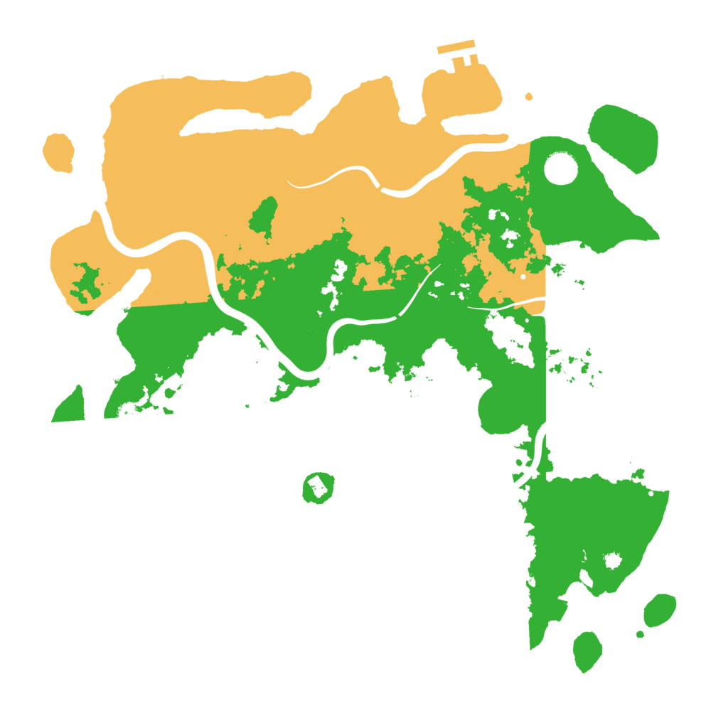 Biome Rust Map: Procedural Map, Size: 3900, Seed: 27681105