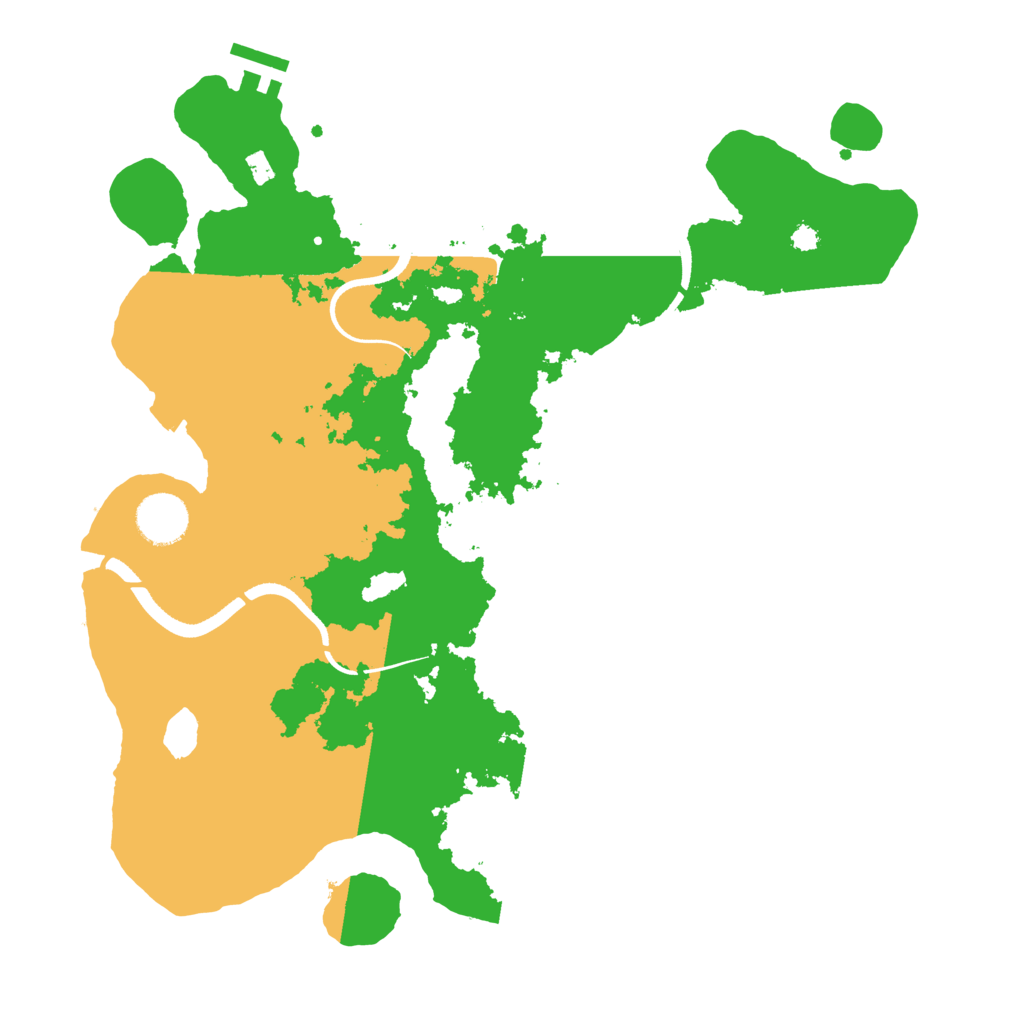 Biome Rust Map: Procedural Map, Size: 3500, Seed: 28899488
