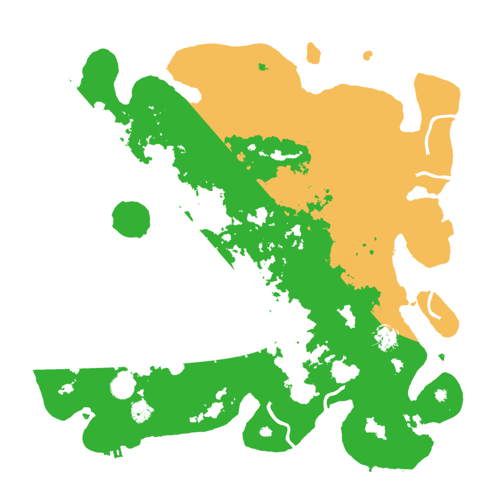 Biome Rust Map: Procedural Map, Size: 3700, Seed: 92370393