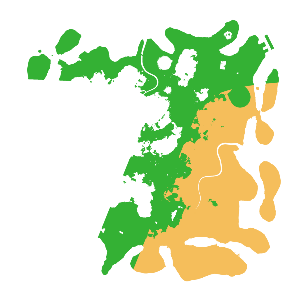 Biome Rust Map: Procedural Map, Size: 3850, Seed: 48069162