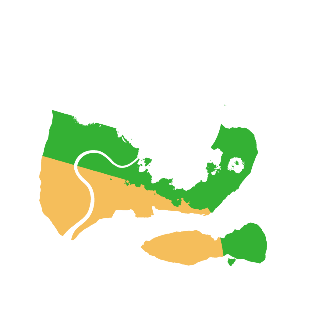 Biome Rust Map: Procedural Map, Size: 2000, Seed: 345345345