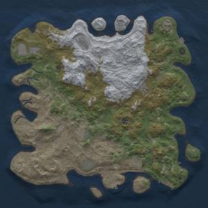 Thumbnail Rust Map: Procedural Map, Size: 4550, Seed: 1555555554, 19 Monuments