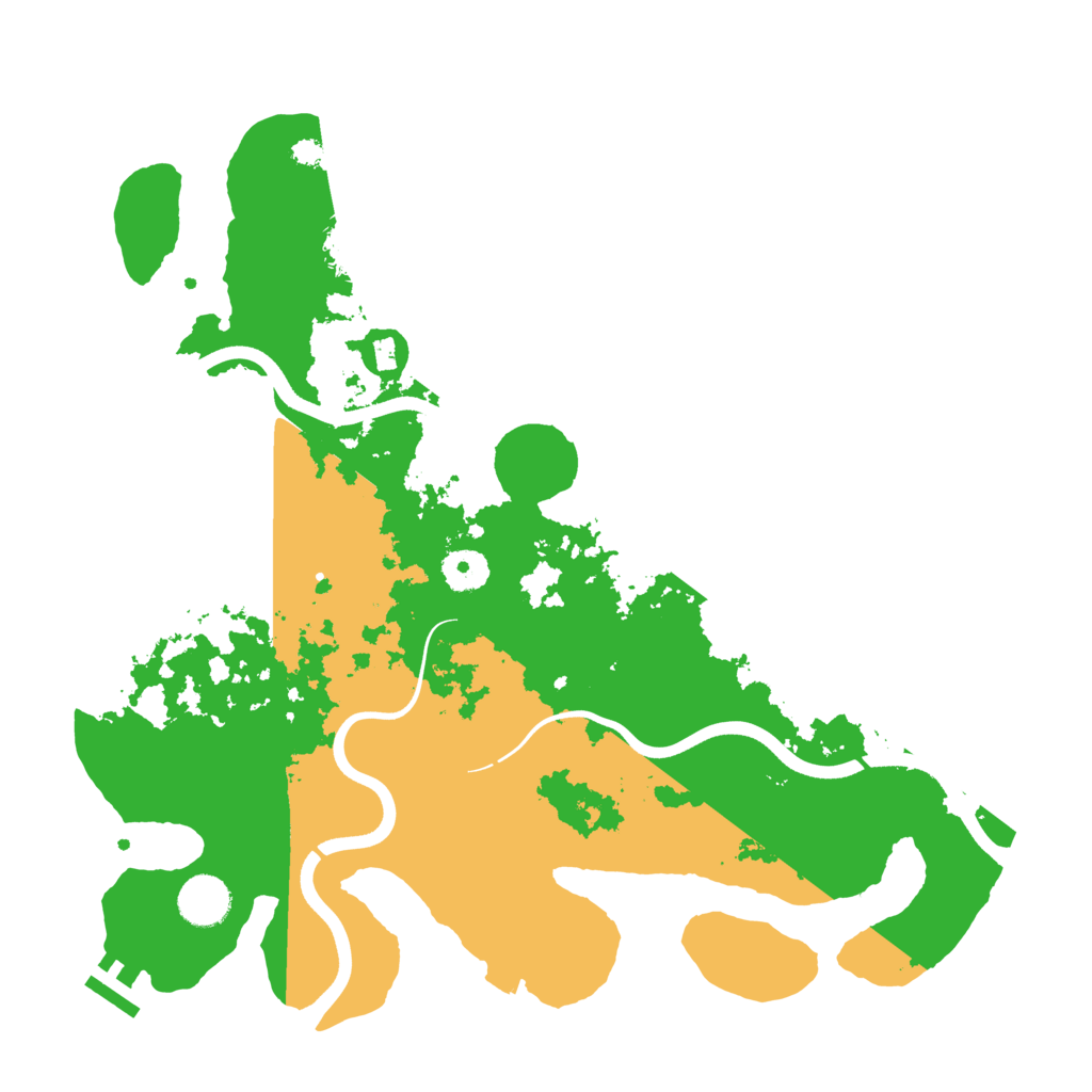 Biome Rust Map: Procedural Map, Size: 3700, Seed: 14501729